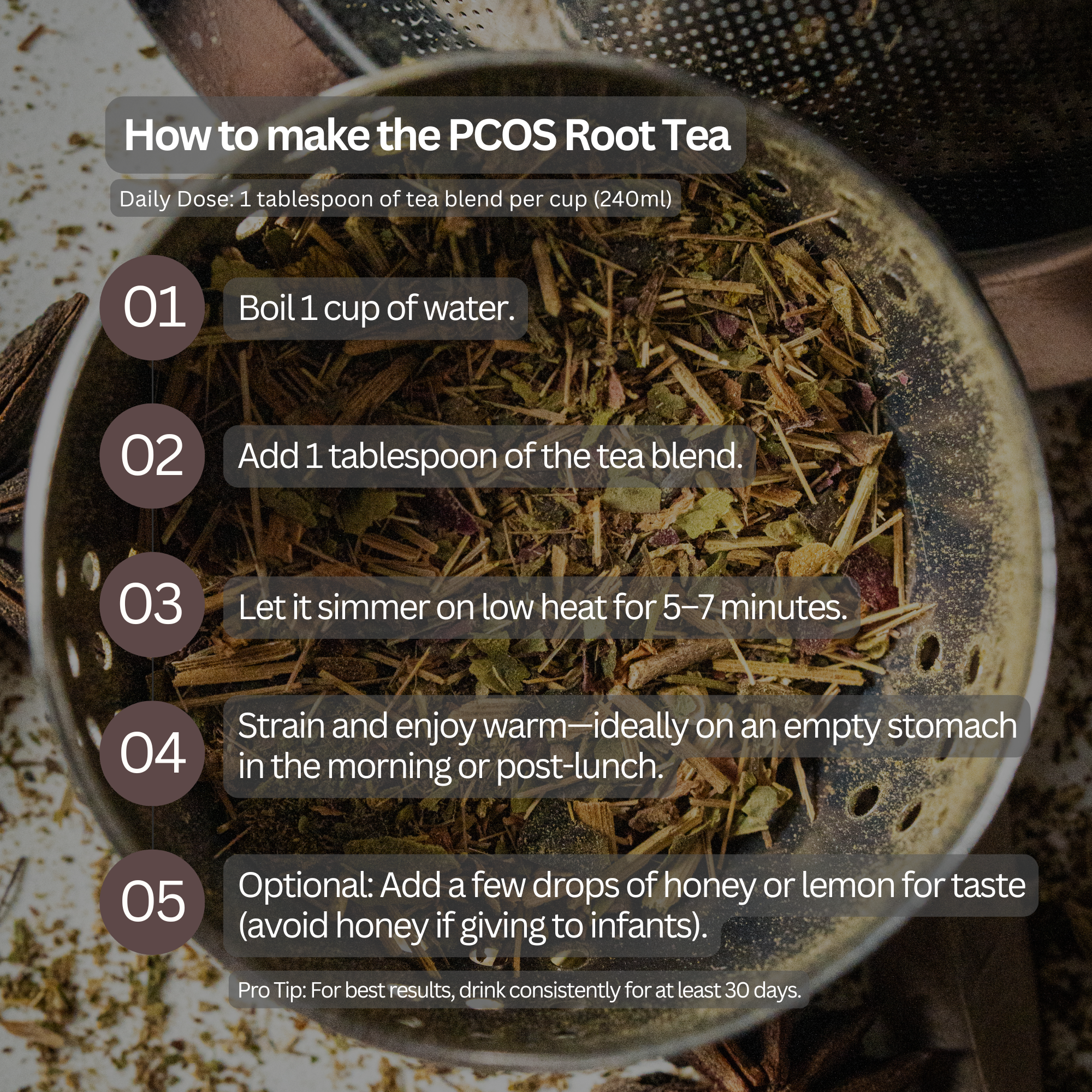 PCOS Root Tea