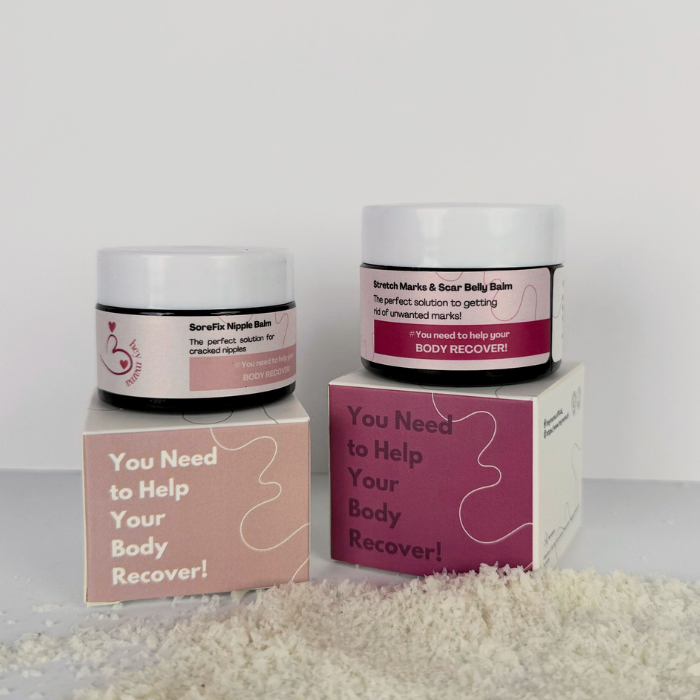 Postpartum Body Bundle - SoreFix Nipple Balm + Stretch Marks & Scar Balm