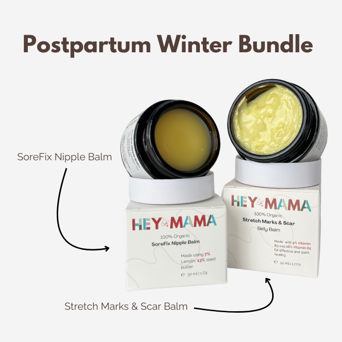 Postpartum Winter Bundle - SoreFix Nipple Balm + Stretch Marks & Scar Balm