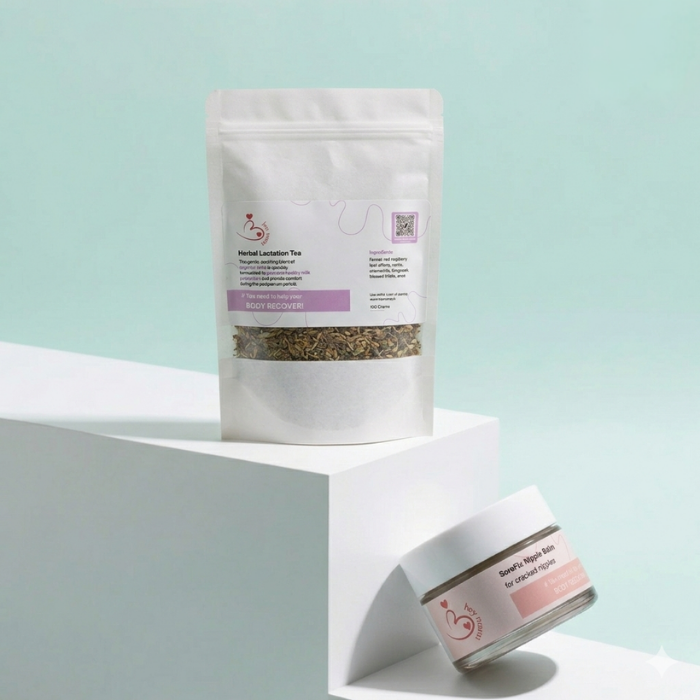 Breastfeeding Bundle - Herbal Lactation Tea + SoreFix Nipple Balm
